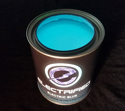 32oz Glow in the Dark Paint - Electric Blue
