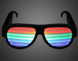 10 PAIRS of Voice Activated Light Up Light Glasses