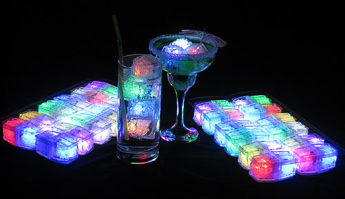 48 pk Light Up Glow Party Ice Cubes