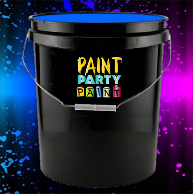 Black Light Paint - Washable Fluorescent - 5 Gallon Blue