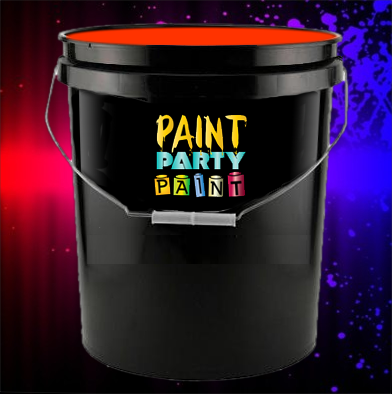 Black Light Paint - Washable Fluorescent - 5 Gallon Orange