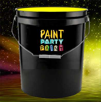 Black Light Paint - Washable Fluorescent - 5 Gallon Yellow